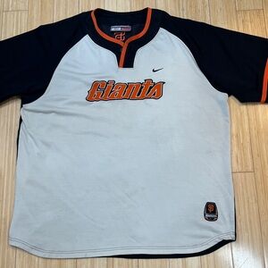 Vtg San Francisco Giants Team Nike Warm Up Baseball Jersey MLB Genuine Merch